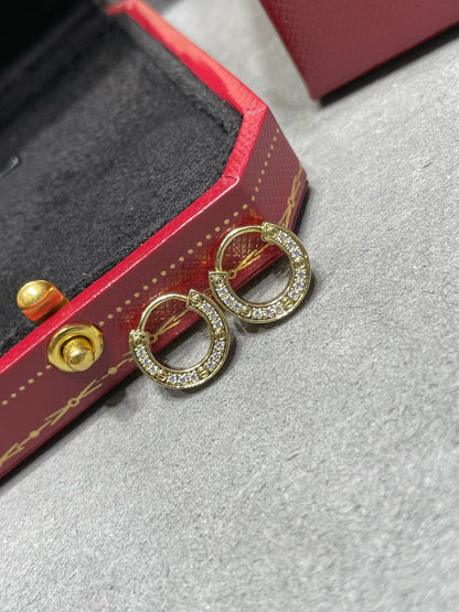 [Polaidi Jewelry]LOVE DIAMOND EARRINGS