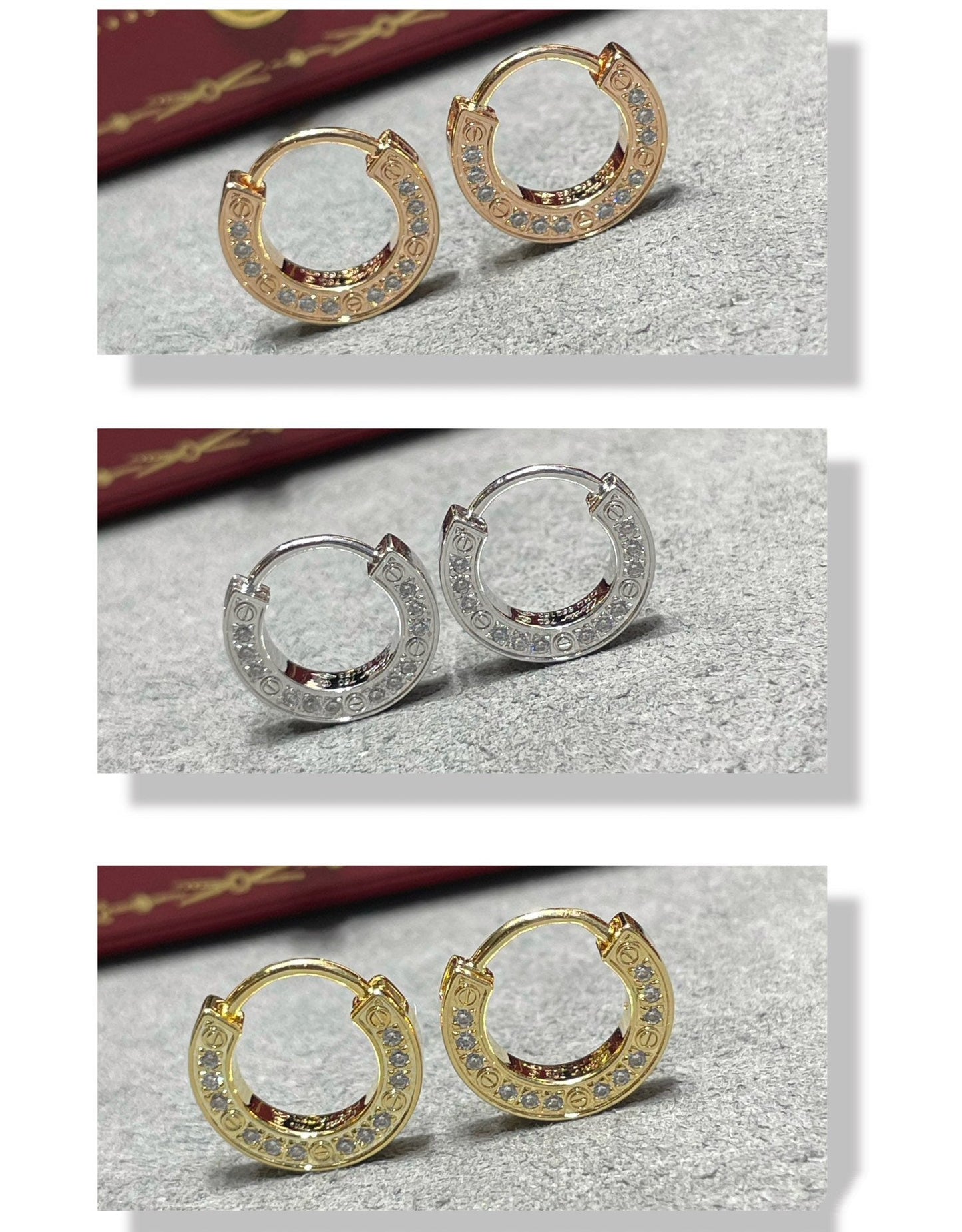 [Polaidi Jewelry]LOVE DIAMOND EARRINGS