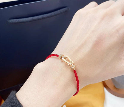 [：Polaidi Jewelry]FORCE 10 HALF DIAMOND PINK GOLD RED CORDERI LARGE AND MEDIUM MODEL