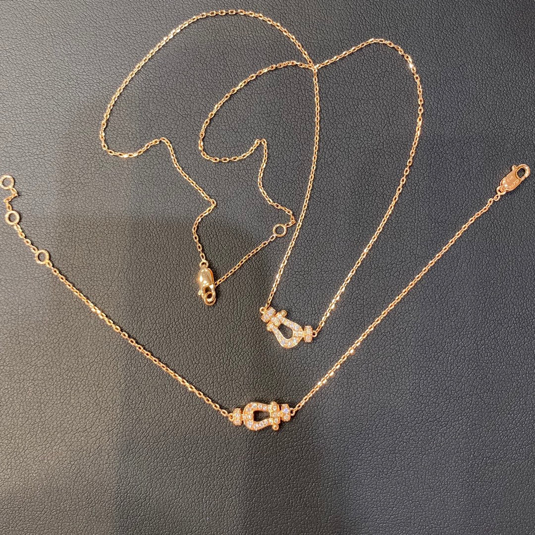 [Polaidi Jewelry]FORCE 10 DIAMOND PINK GOLD NECKLACE MINI MODEL