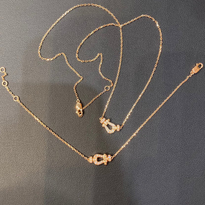 [Polaidi Jewelry]FORCE 10 DIAMOND PINK GOLD NECKLACE MINI MODEL