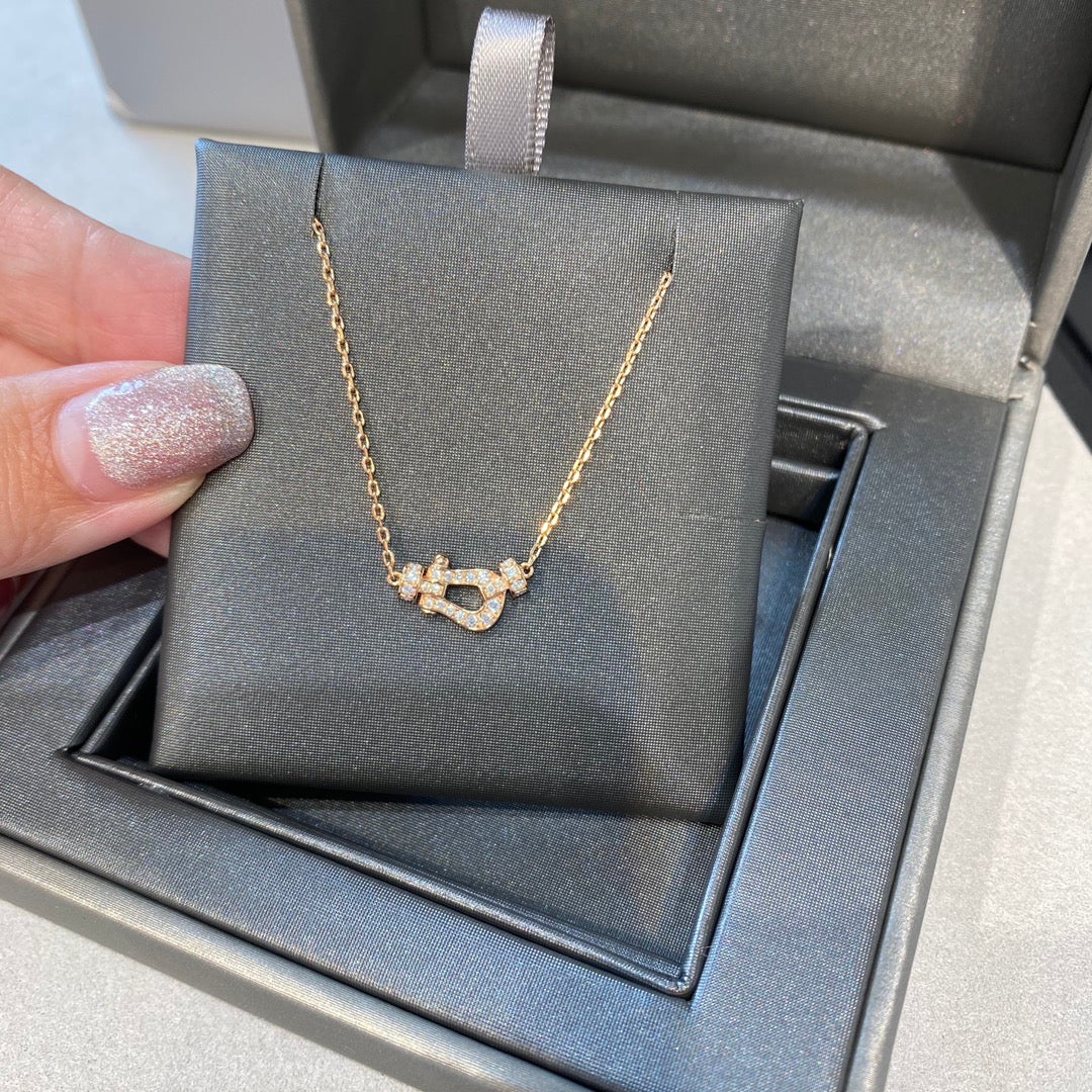 [Polaidi Jewelry]FORCE 10 DIAMOND PINK GOLD NECKLACE MINI MODEL