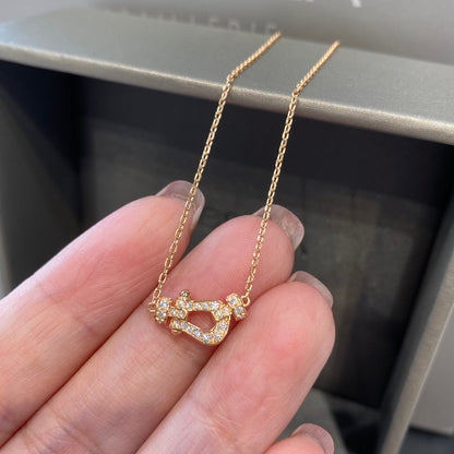 [Polaidi Jewelry]FORCE 10 DIAMOND PINK GOLD NECKLACE MINI MODEL