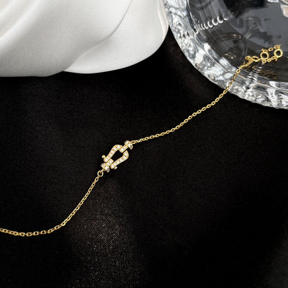 [：Polaidi Jewelry]FORCE 10 FULL DIAMOND BUCKLE CHAIN LINK MINI MODEL