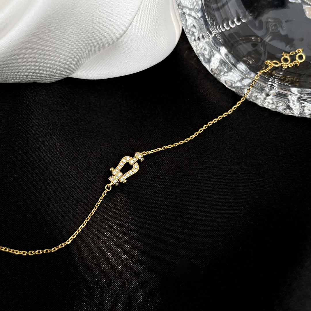 [Polaidi Jewelry]FORCE 10 FULL DIAMOND BUCKLE CHAIN LINK MINI MODEL
