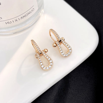 [：Polaidi Jewelry]FORCE 10 FULL DIAMOND DROP EARRINGS MEDIUM MODEL