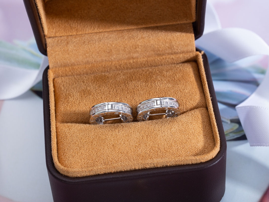 [Polaidi Jewelry]ZERO 1 MINI SILVER DIAMOND EARRINGS