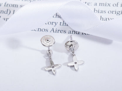 [：Polaidi Jewelry]VIDYLLE SILVER DIAMOND MINI DROP EARRINGS