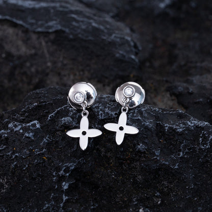 [：Polaidi Jewelry]VIDYLLE SILVER DIAMOND MINI DROP EARRINGS
