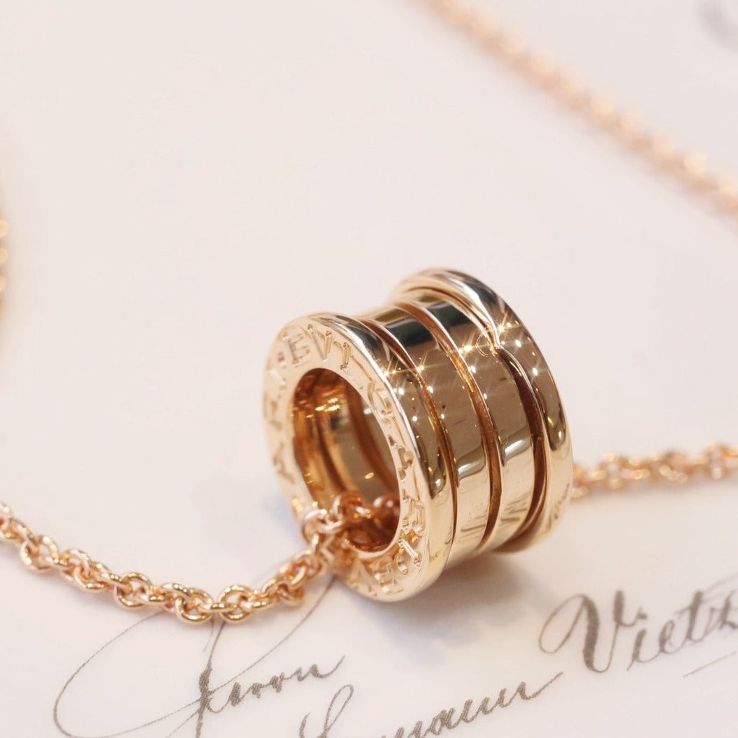 [Polaidi Jewelry]ZERO 1 PINK GOLD NECKLACE
