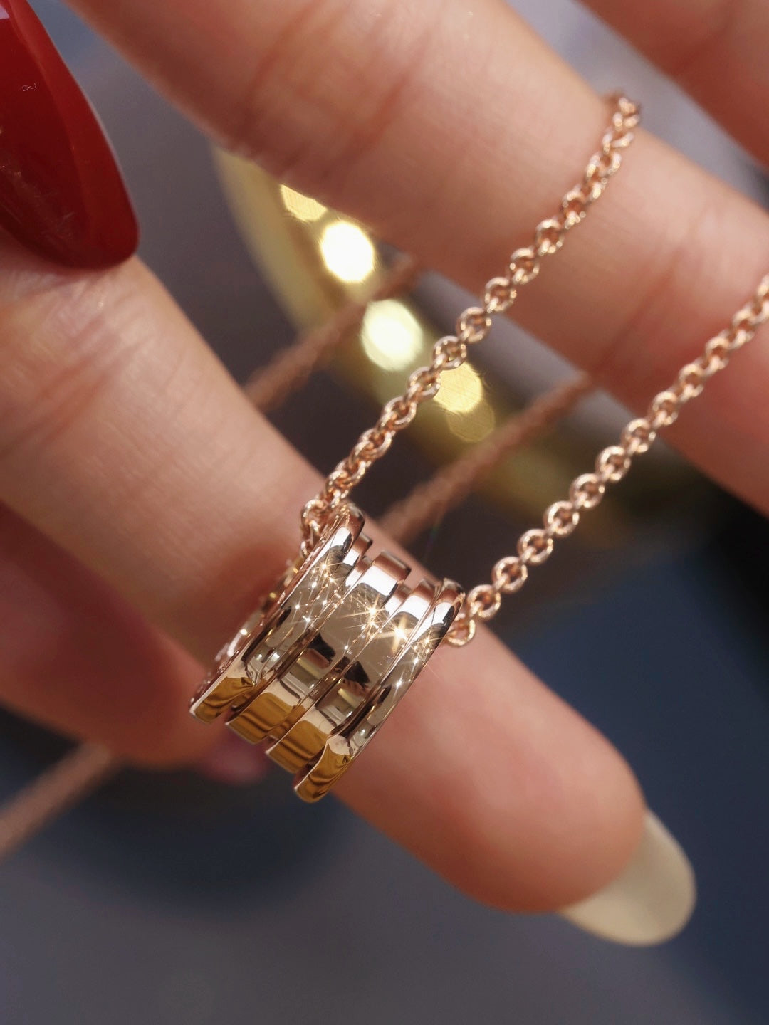 [Polaidi Jewelry]ZERO 1 PINK GOLD NECKLACE