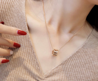 [Polaidi Jewelry]ZERO 1 PINK GOLD NECKLACE