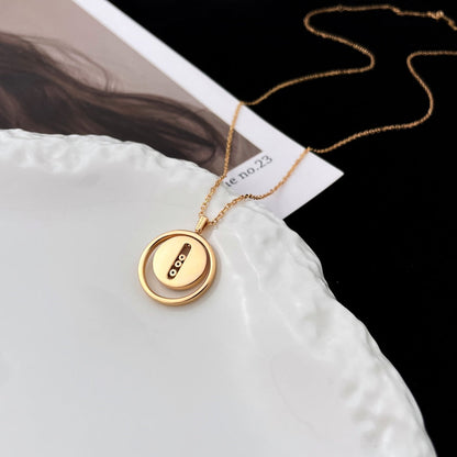 [Polaidi Schmuck]LUCKY MOVE PERLMUTT ROSEGOLD HALSKEТTE