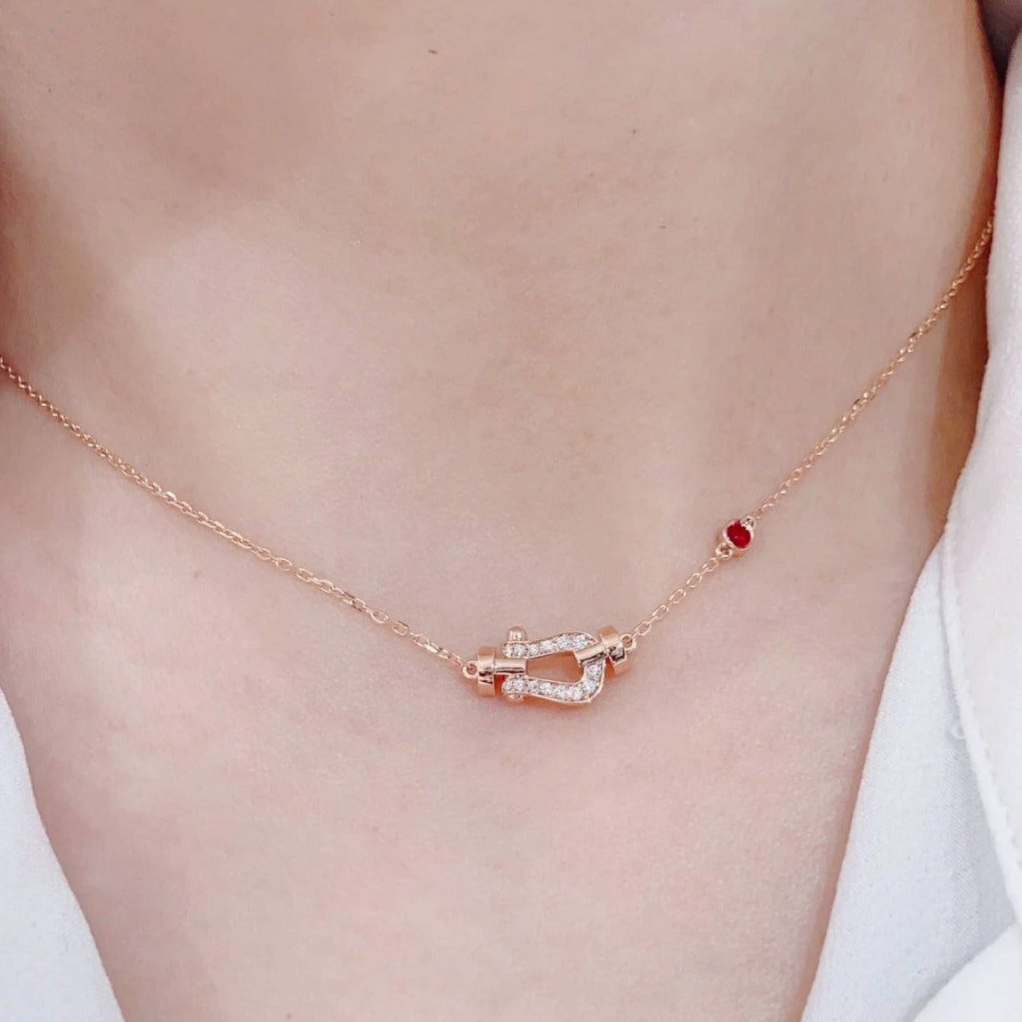 [：Polaidi Jewelry]FORCE 10 DIAMOND PINK GOLD NECKLACE