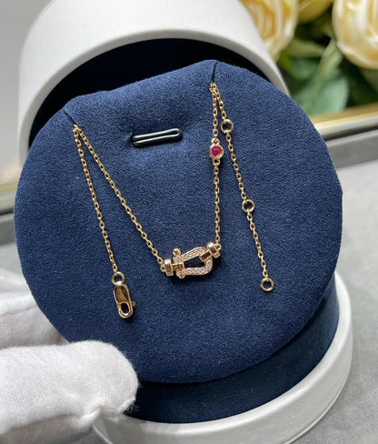 [Polaidi Jewelry]FORCE 10 DIAMOND PINK GOLD NECKLACE