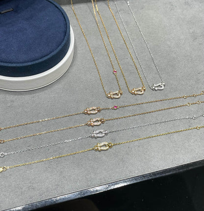 [：Polaidi Jewelry]FORCE 10 DIAMOND PINK GOLD NECKLACE