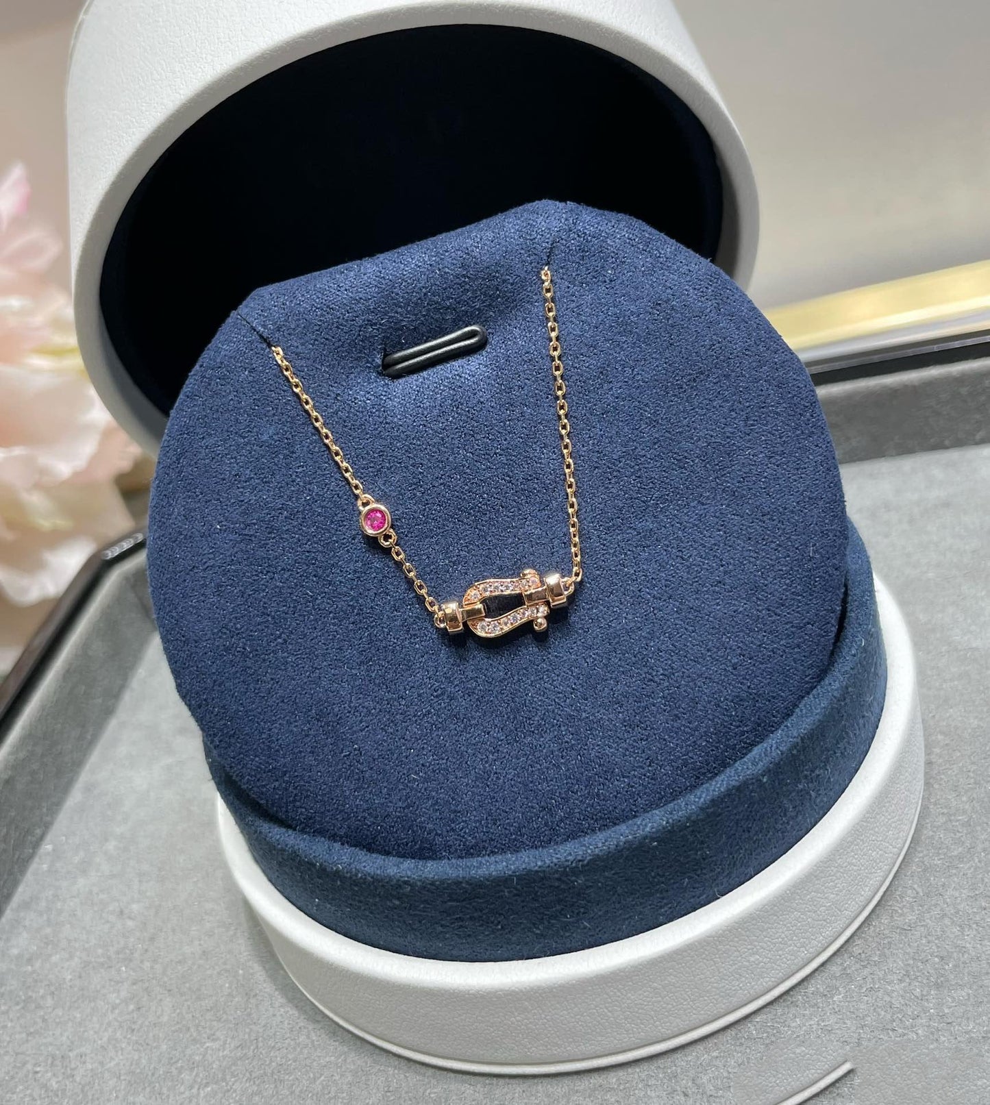 [：Polaidi Jewelry]FORCE 10 DIAMOND CHAIN LINK PINK GOLD BRACELET