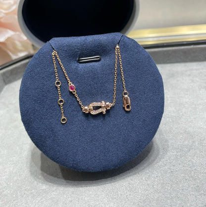 [Polaidi Jewelry]FORCE 10 DIAMOND CHAIN LINK PINK GOLD BRACELET