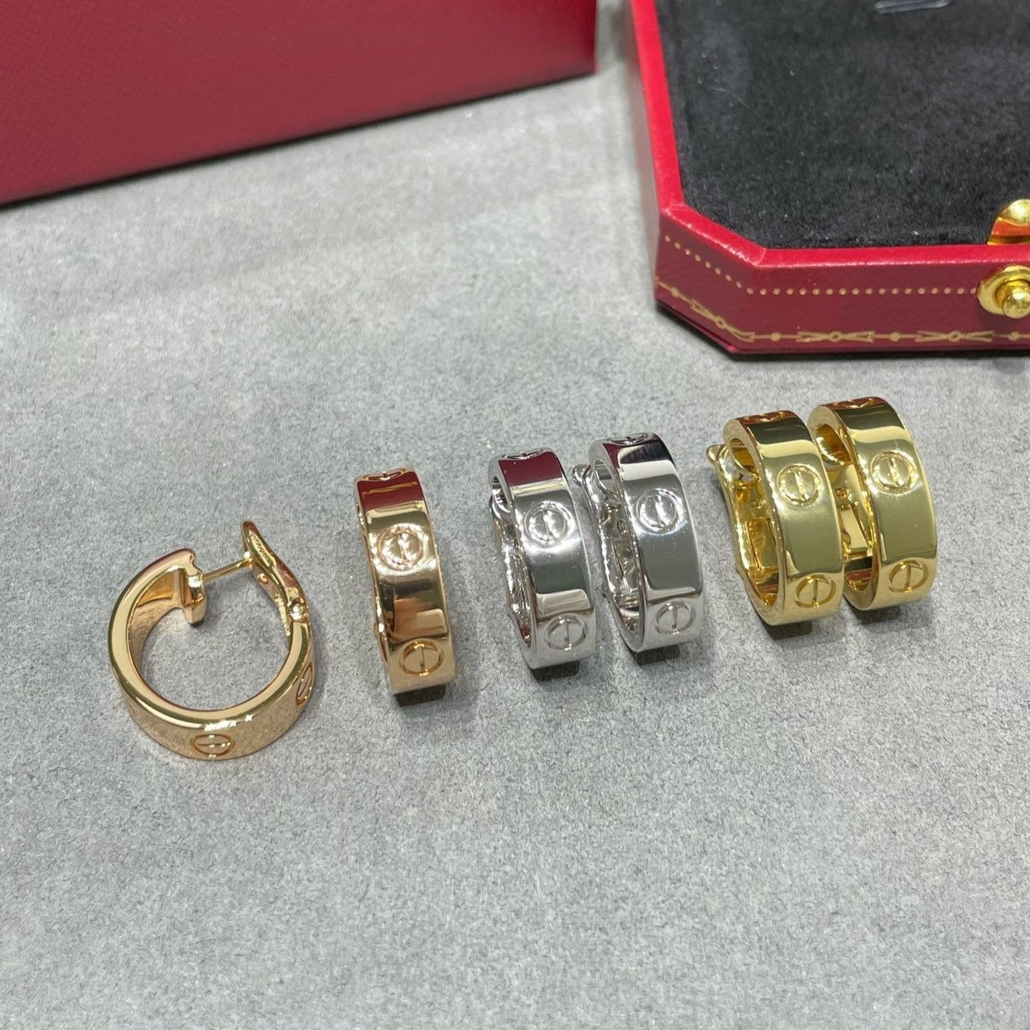 [：Polaidi Jewelry]LOVE 5.5MM EARRINGS