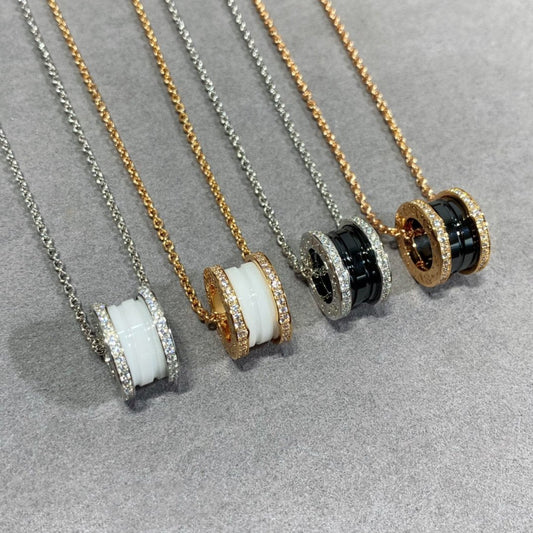 [Polaidi Jewelry]ZERO 1 DIAMOND CERAMIC NECKLACE
