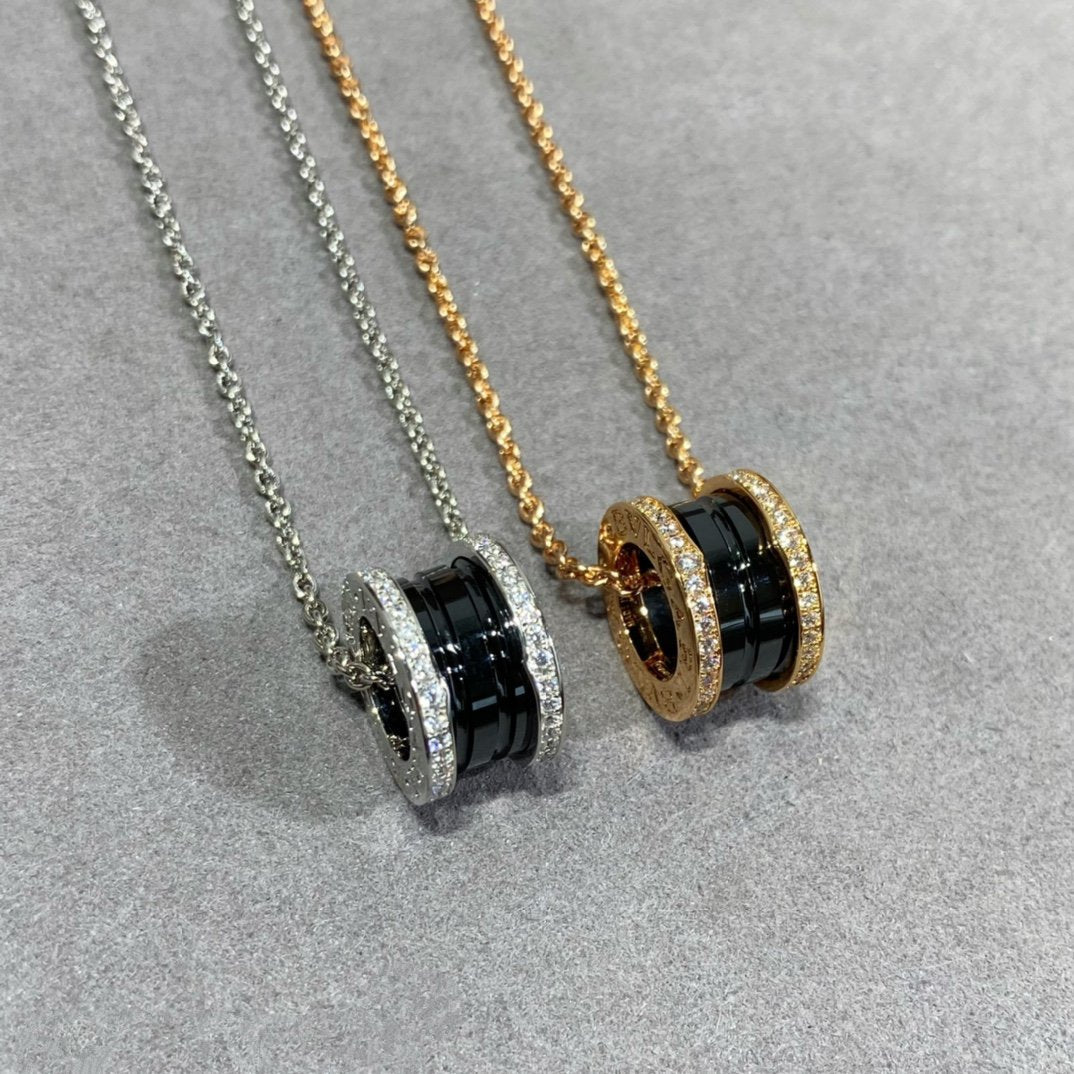 [Polaidi Jewelry]ZERO 1 DIAMOND CERAMIC NECKLACE