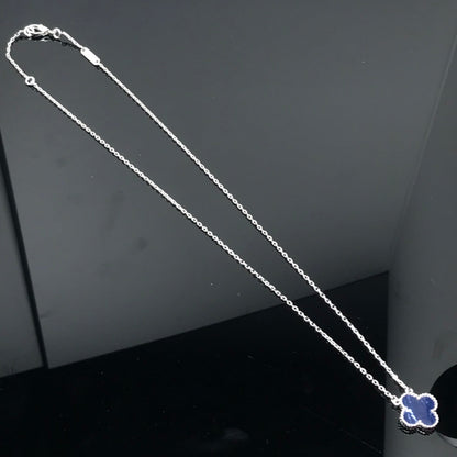 [Polaidi Jewelry]CLOVER PIETERSITE SILVER LONG NECKLACE