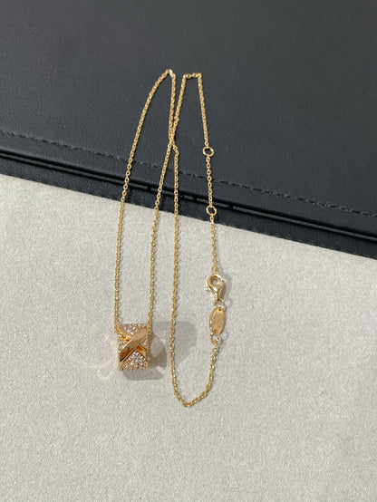 [：Polaidi Jewelry]LIENS EVIDENCE DIAMOND PAVED NECKLACE