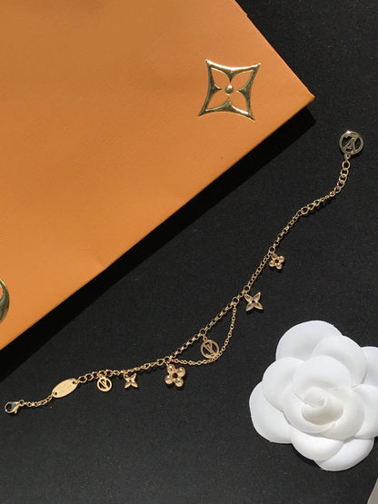 [：Polaidi Jewelry]BLOOMING PINK GOLD MOP BRACELET