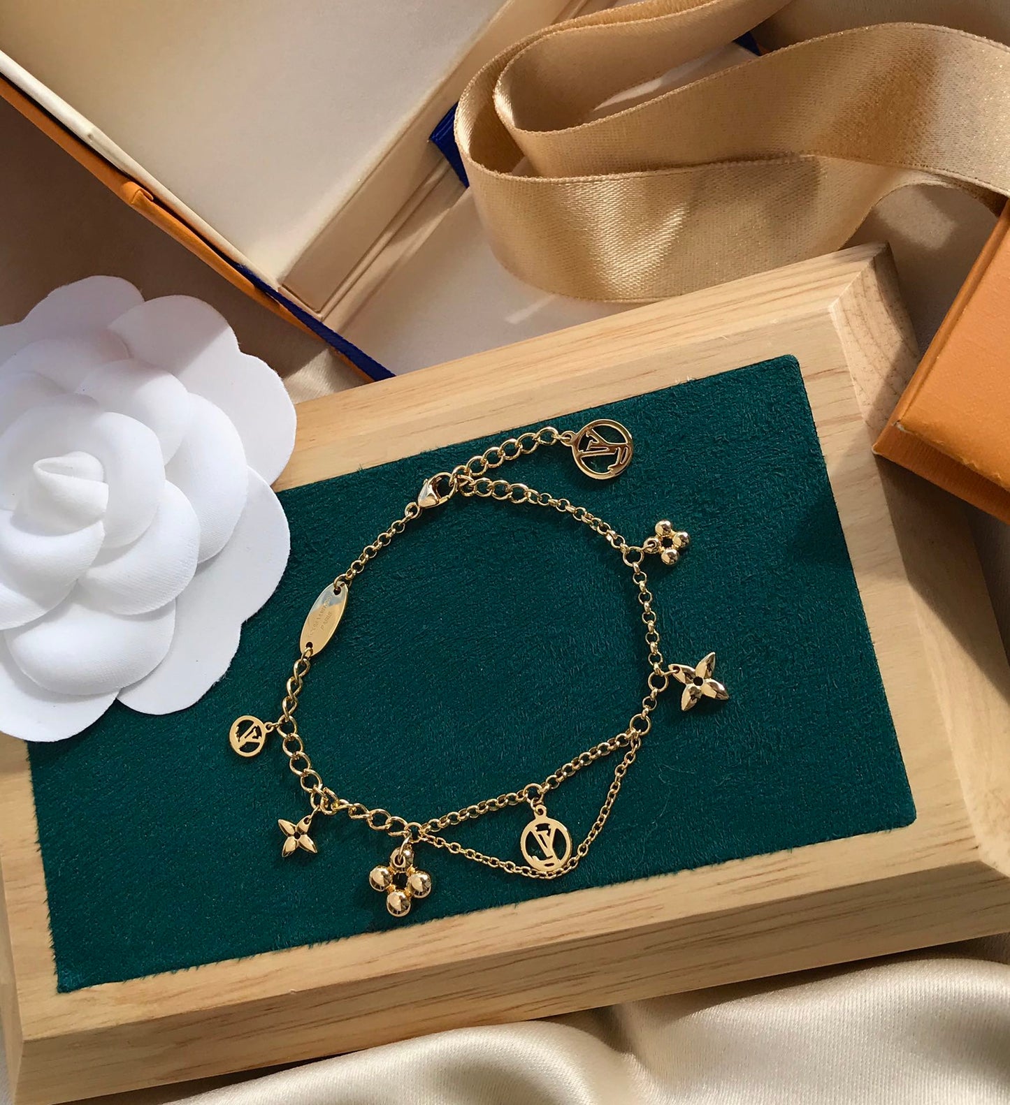 [：Polaidi Jewelry]BLOOMING PINK GOLD MOP BRACELET
