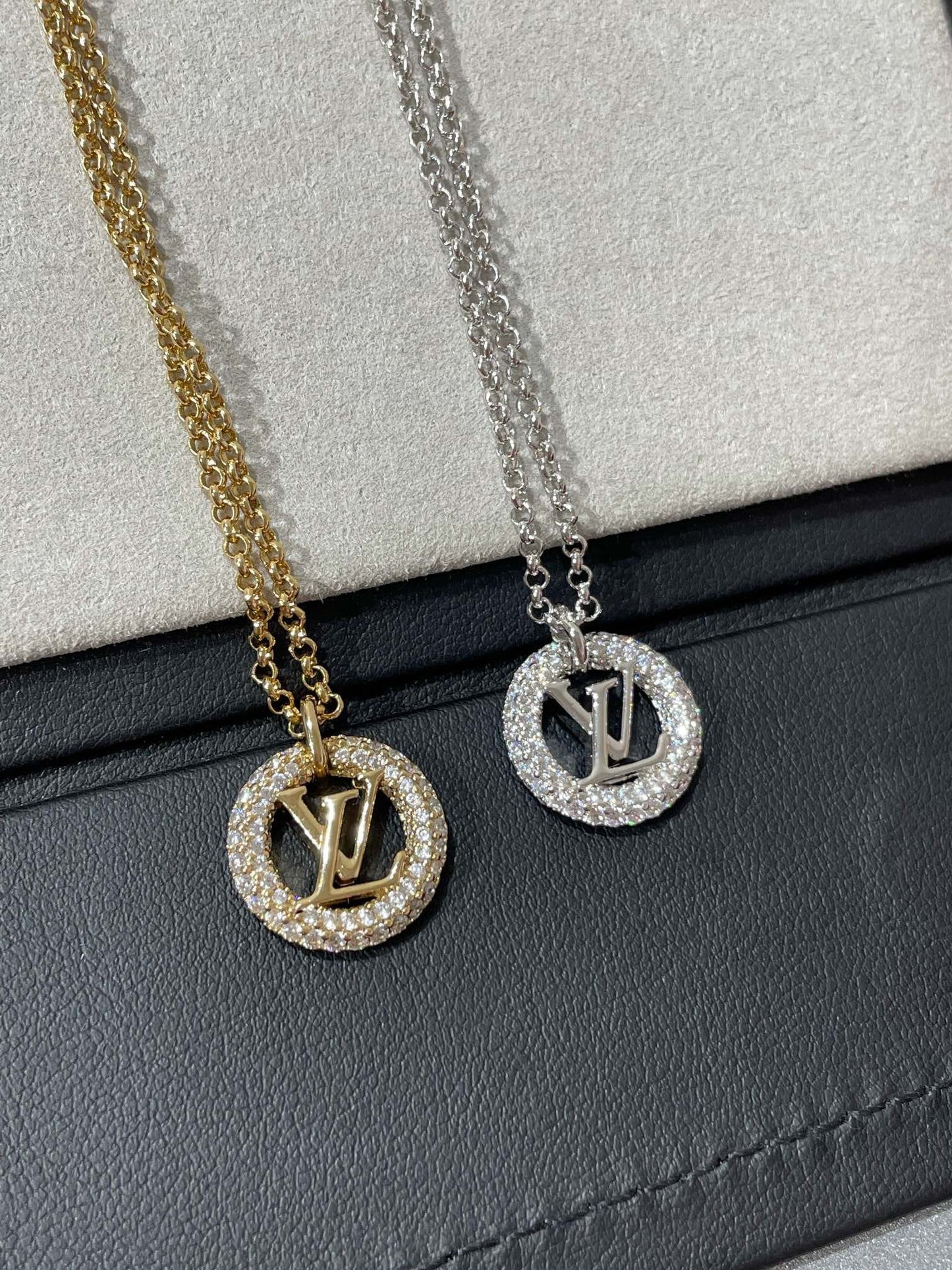 [：Polaidi Jewelry]BY NIGHT DIAMOND PAVED NECKLACE