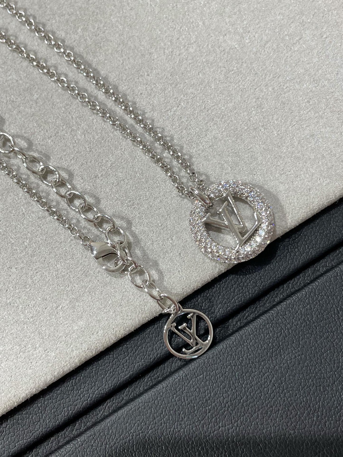 [：Polaidi Jewelry]BY NIGHT DIAMOND PAVED NECKLACE