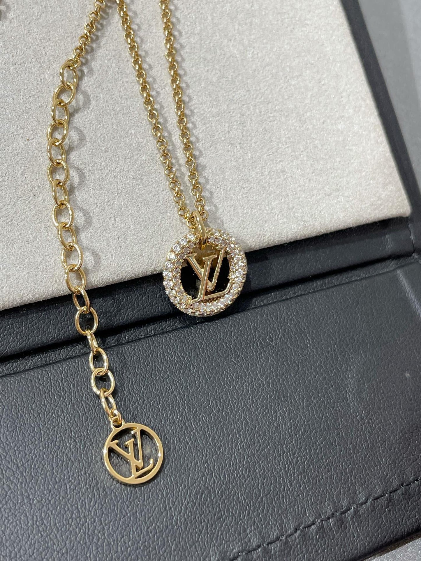 [Polaidi Jewelry]BY NIGHT DIAMOND PAVED NECKLACE