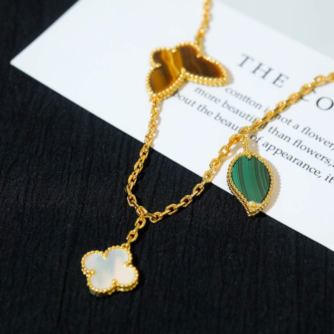 [：Polaidi Jewelry]LUCKY SPRING 5 MOTIF GOLD BRACELET
