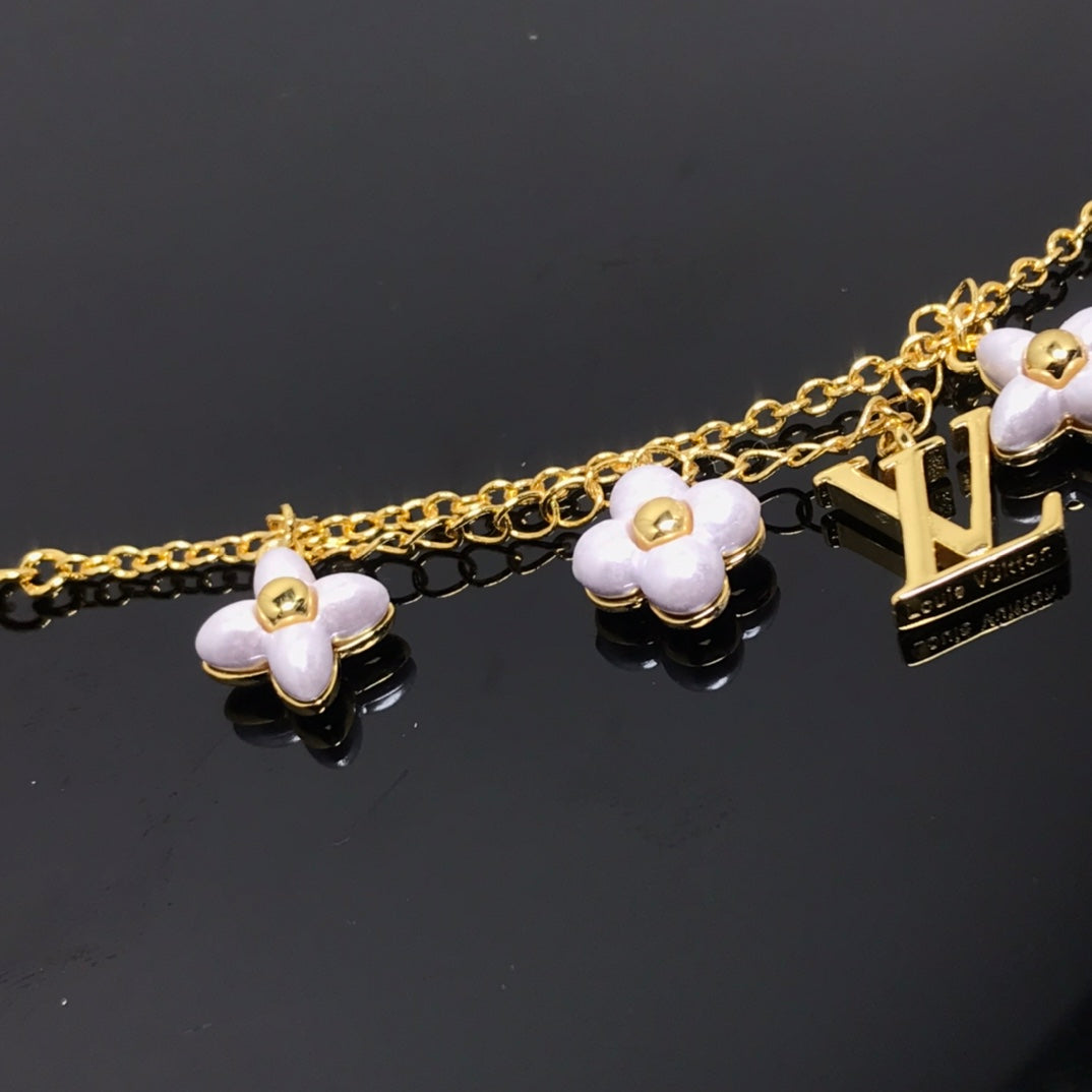 [：Polaidi Jewelry]LOGO 6 MOTIF STAR AND SUN GOLD BRACELET