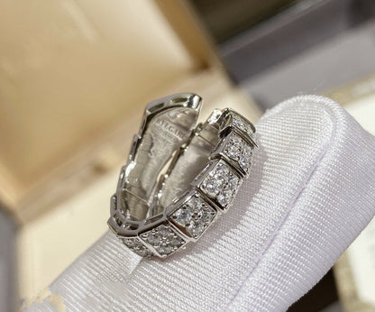 [Polaidi Jewelry]SERPENTI RING SILVER DIAMOND PAVED