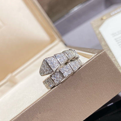 [Polaidi Jewelry]SERPENTI RING SILVER DIAMOND PAVED