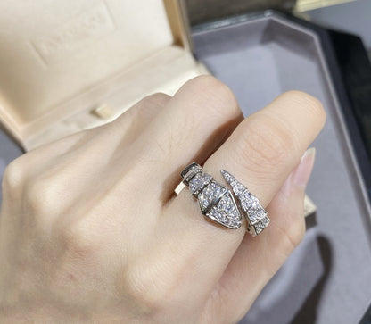 [Polaidi Jewelry]SERPENTI LARGE RING SILVER DIAMOND PAVED