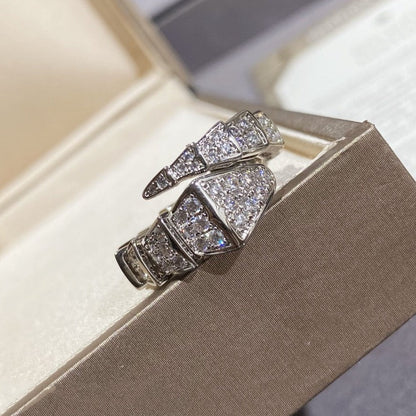 [Polaidi Jewelry]SERPENTI LARGE RING SILVER DIAMOND PAVED