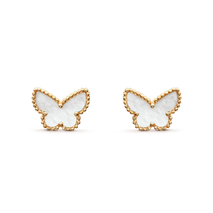 [：Polaidi Jewelry]SWEET BUTTERFLY MOP EARSTUDS