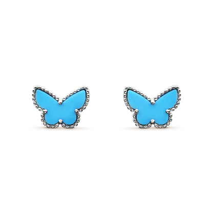 [：Polaidi Jewelry]BUTTERFLY TURQUOISE EARRINGS SILVER