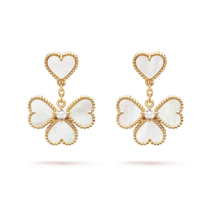 [Polaidi Jewelry]CLOVER SWEET WHITE MOP EARRINGS