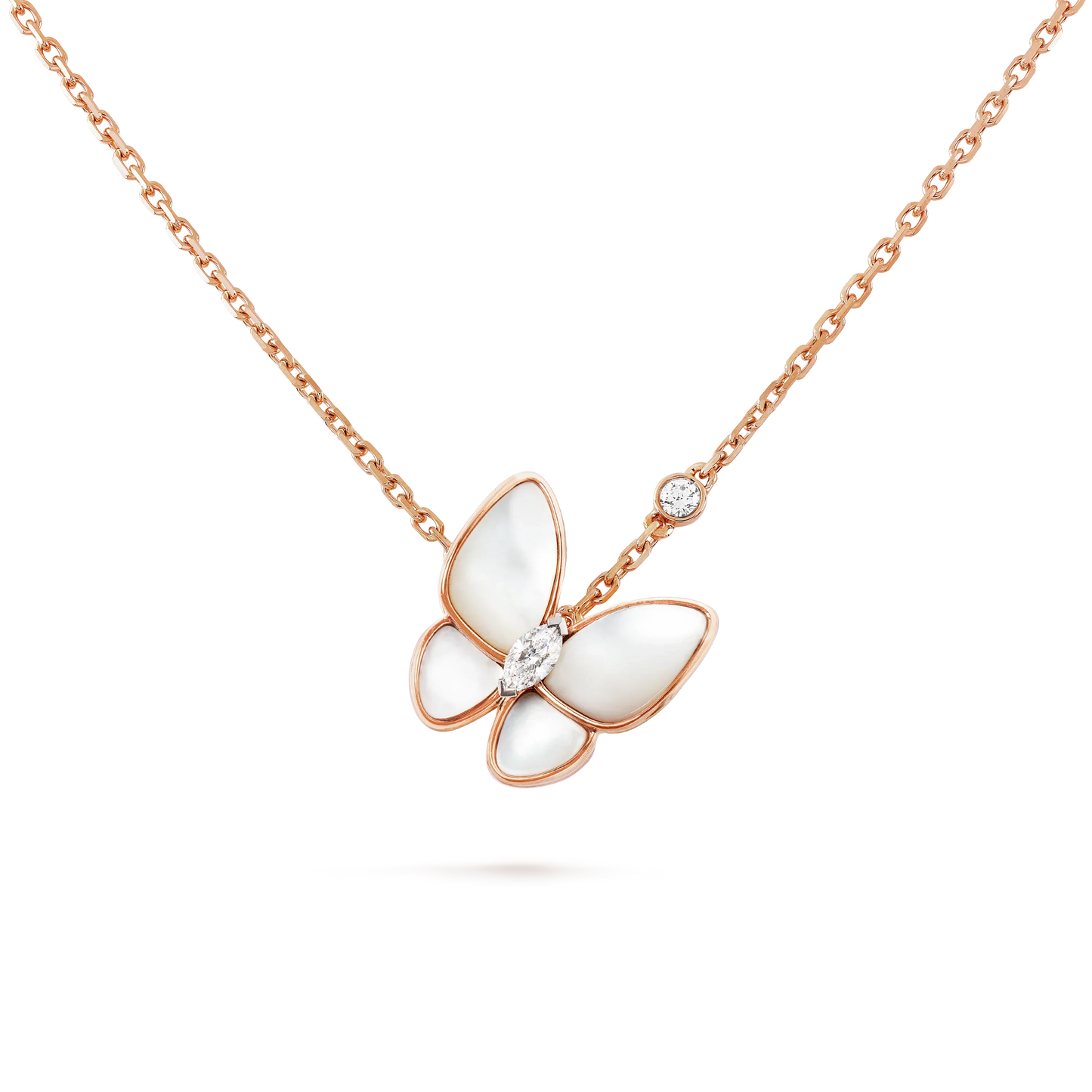 [：Polaidi Jewelry]BUTTERFLY MOP DIAMOND NECKLACE