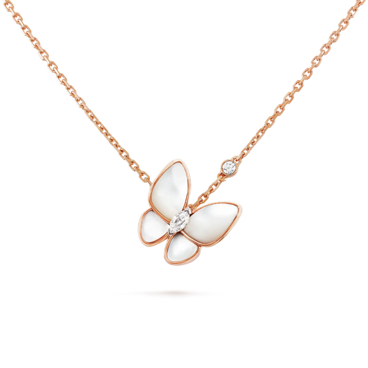 [：Polaidi Jewelry]BUTTERFLY MOP DIAMOND NECKLACE