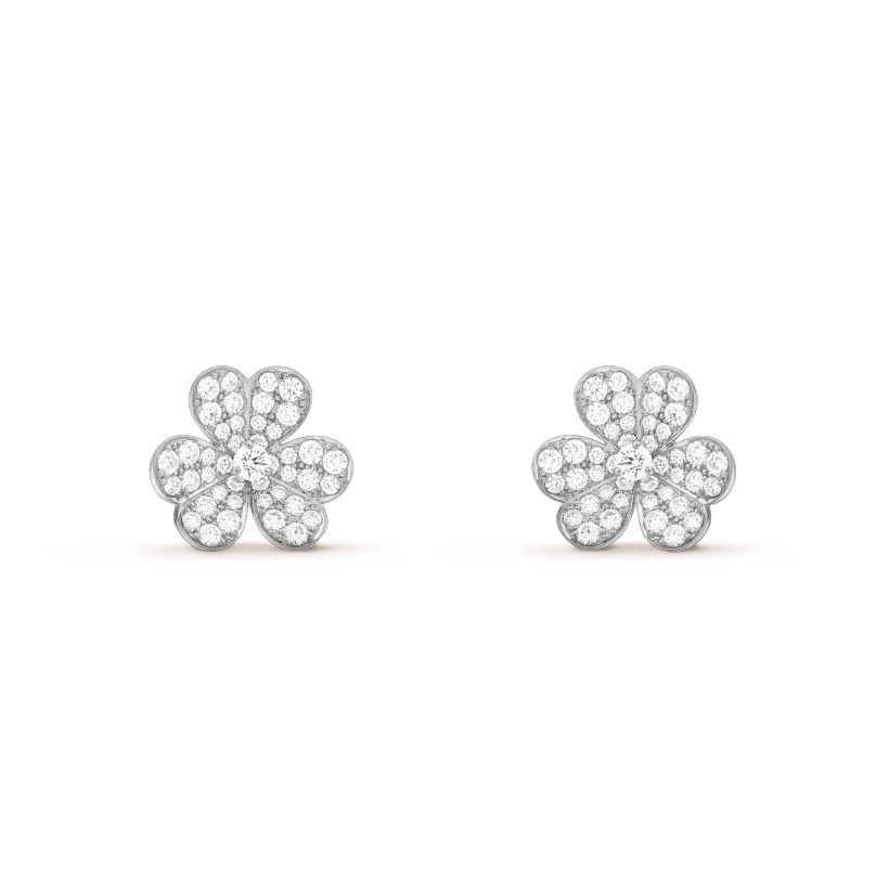 [Polaidi Jewelry]CLOVER COMOS DIAMOND EARRINGS SILVER