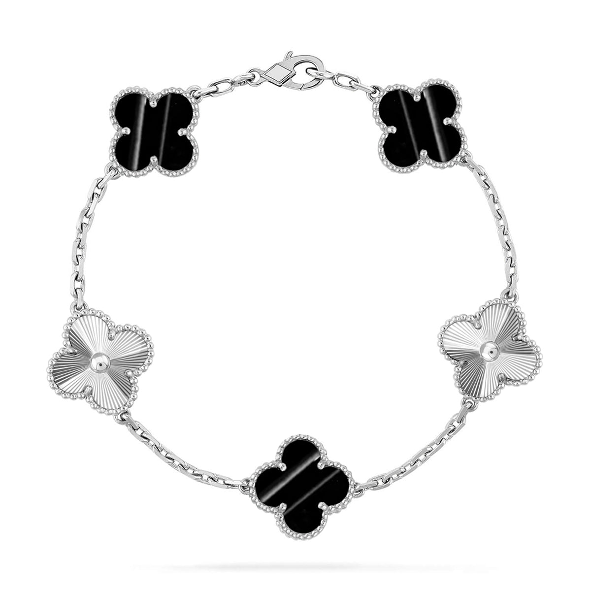 [Polaidi Jewelry] CLOVER 5 MOTIF PULSAR STONE BRACELET COLLECTION