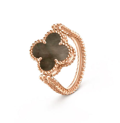 [Polaidi Jewelry]CLOVER RIVERSIBLE GREY MOP RING