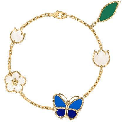 [Polaidi Jewelry]LUCKY SPRING BUTTERFLY 5 MOTIF BRACELET