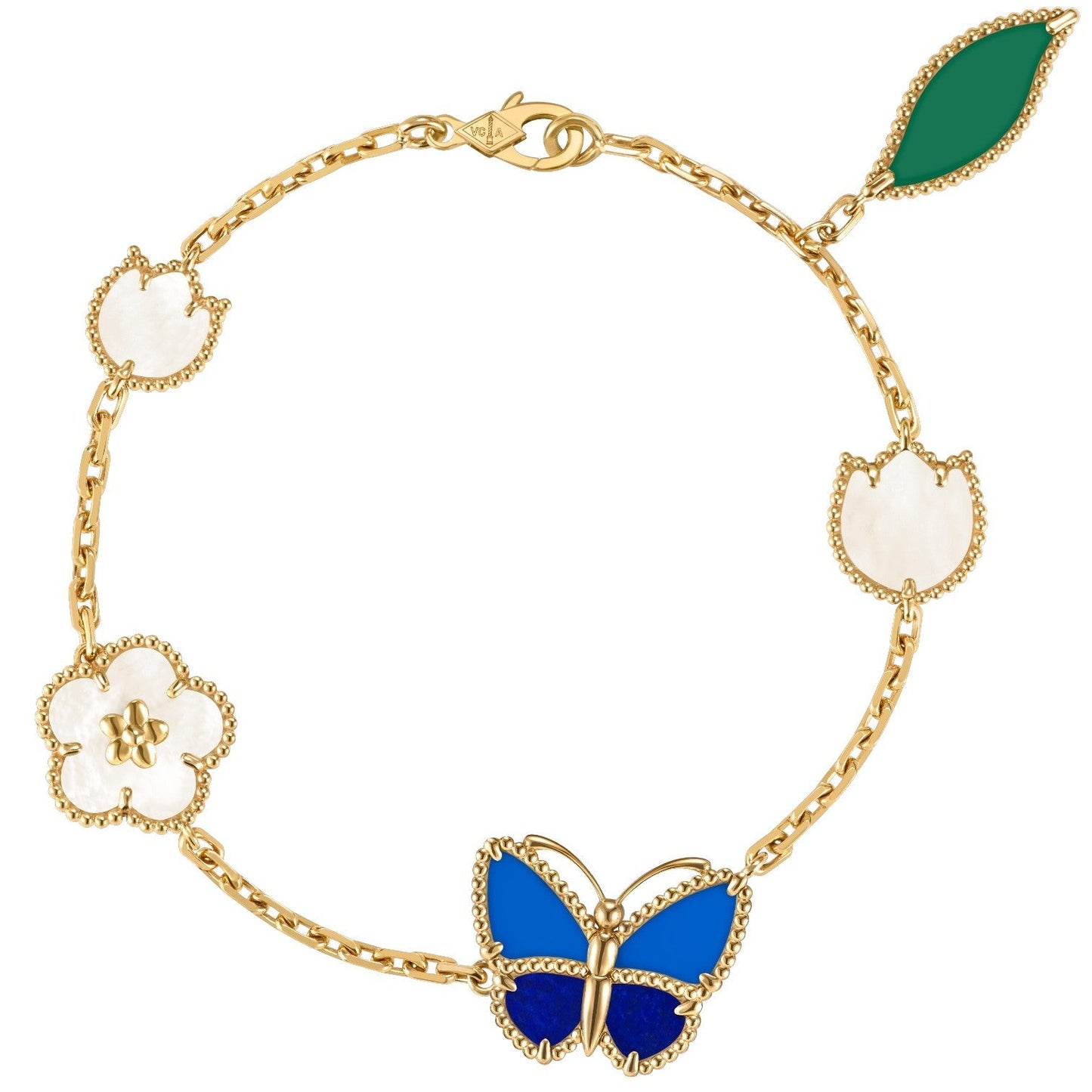 [PolaidiLUCKY SPRING BUTTERFLY 5 MOTIF BRACELET