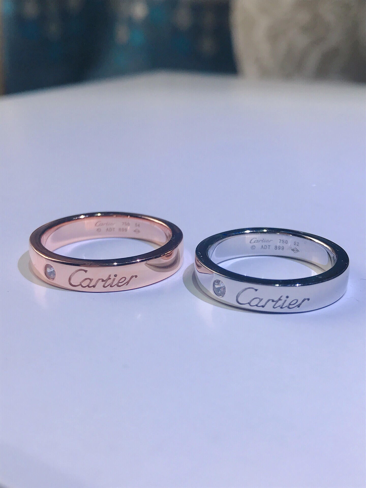 [Polaidi Jewelry]C PLATINUM 1 DIAMOND RING