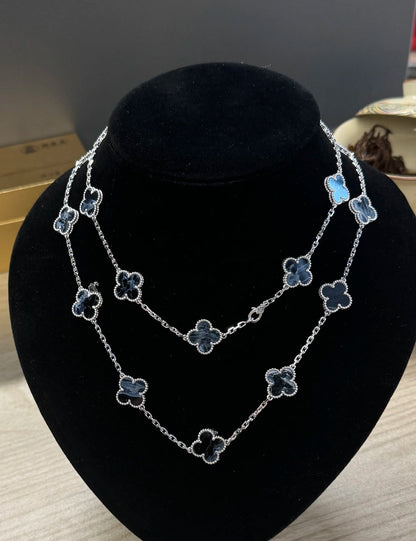 [Polaidi Jewelry]CLOVER 20 MOTIFS BIDE STONE NECKLACE